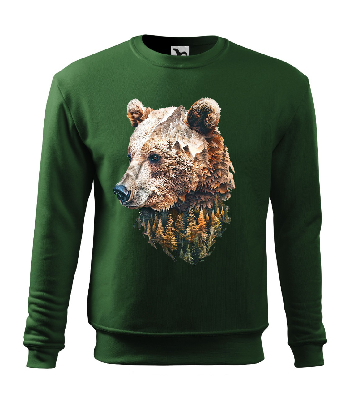 detská fľasková zelená nový medveď hlava les